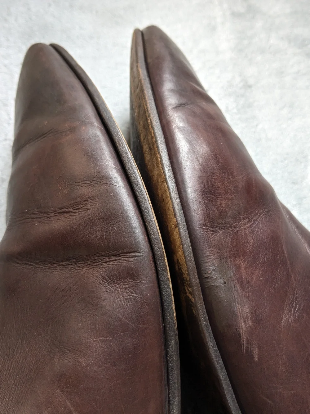 Prada Side Zip Boots Brown Leather Men US 9.5